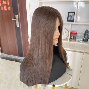 Perruque Topper en Cheveux Humains Remy Européens avec Base en Soie 5x6.5 et Silicone pour Femmes Souffrant de Densité Capillaire Réduite - Vente en Gros - Product Image 3