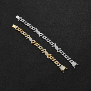 Hip Hop Cuban <b>Bracelet</b> 10mm Men's <b>Bracelet</b>, Personalized Cuban Jewelry Tanjing Fashion Lijing Necklace - Product Image 1