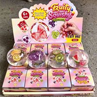 En gros Jouets Squishy Vaseline Axolotl Butter aux formes de fruits banane et pomme, Jouets Squishy Fidget à presser, Jouets Squishy pour fêtes, Pendentifs