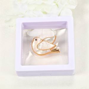 Broche/épingle mignonne en forme d'oiseau, anti-éclaboussures d'huile, motif animal, pour vêtements, fleur de poitrine, vente en gros - Product Image 4