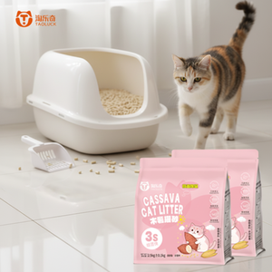 Litière pour chat en tofu à faible <span class=keywords><strong>prix</strong></span>, nettoyage facile en une seule opération, absorption instantanée, litière pour chat en tapioca, 1,25 kg, 2 kg, 2,5 kg, sable pour chat - Product Image 1