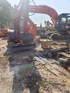 Excavatrice sur chenilles compacte d'occasion Yanmar VIO55 de 5,5 tonnes, excavatrice hydraulique d'occasion de haute qualité VIO55 équipée de divers accessoires - Product Image 6