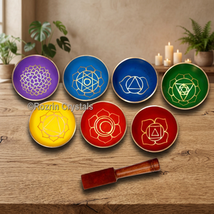 Cuenco tibetano de chakra de ágata con grabado de amor para meditación, cristales Rozrin Bowl-01 - Product Image 2