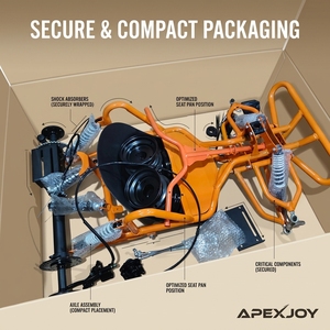 ApexJoy RANGER GT80 - Go Kart de Gasolina de 80cc y 2 Tiempos con Suspensión de 6 Amortiguadores, Arranque Manual, Venta al por Mayor B2B, Máxima Rentabilidad, Buggy Infantil para Carreras - Product Image 6