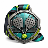 Médailles personnalisées de pickleball, médailles sportives en métal pour les joueurs, les clubs, les écoles et les événements de championnat de pickleball