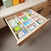Épaississement 4mm ABS réglable tiroir et garde-robe diviseur organisateur plastique Durable multifonction détachable diviseurs conseil bricolage