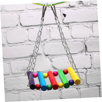Petits accessoires de cage à oiseaux jouets de perroquet de vente chaude transfrontalière balançoire à oiseaux escaliers pont suspendu mouvement interactif