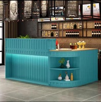 Bureau de réception en bois moderne en forme de L pour hôtel, école et hôpital - Couleur et logo personnalisables - Mobilier de bureau écologique