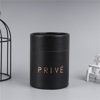 Bougie blanche de luxe boîte en papier rigide tube boîte à cosmétiques ronde bougie mèche or boîtes d'emballage cadeau pour bougie