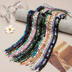 Assortiment de perles en pierre naturelle 8X10mm brin 15 \ "véritable cylindre perles en vrac pierres précieuses tube perles <span class=keywords><strong>baril</strong></span> pour la fabrication de bijoux - Product Image 1