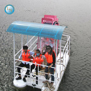 Bote <span class=keywords><strong>de</strong></span> Pedales Personalizado con Rueda <span class=keywords><strong>de</strong></span> Agua Comercial, Balsa <span class=keywords><strong>de</strong></span> Bambú para Parque Acuático, para Lago, Apto para Paseos Familiares, en Venta - Product Image 5