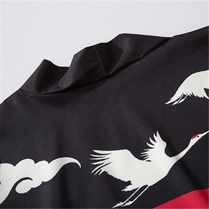 Kimono Shenman Harajuku imprimé Crane Wave, vêtements traditionnels japonais pour hommes et femmes, robe ample, streetwear, cardigan, Haori, <span class=keywords><strong>Obi</strong></span> - Product Image 5