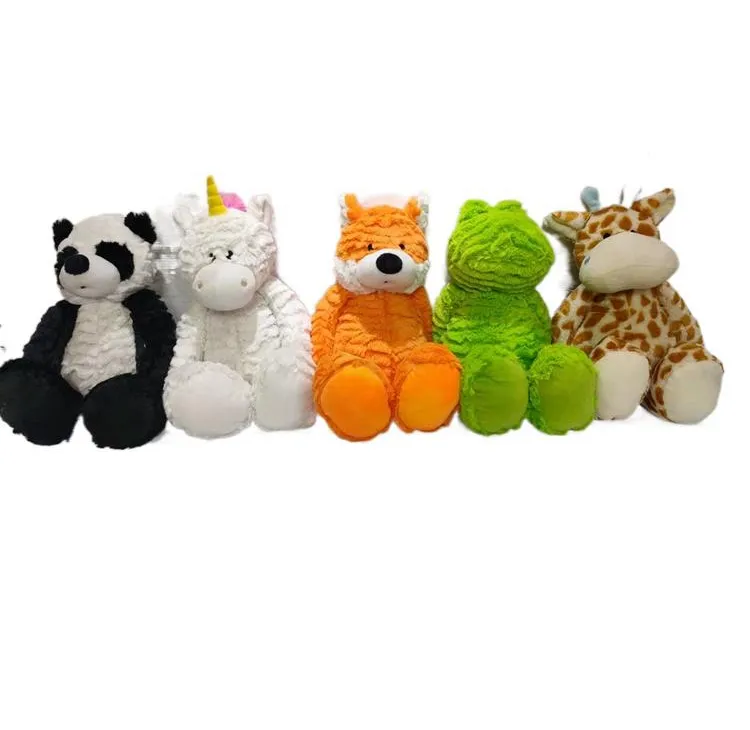 Stuffed Panda Toy Wholesale Sleep Baby Pandastuffed Customized Toys Cute Colorful Forest Animal Dolls