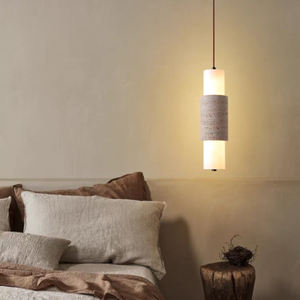 Lámpara Colgante de Lujo de Acrílico con Piedra Española y LED, Lámpara de Suspensión para Dormitorio, Vestíbulo y Villa - Product Image 5