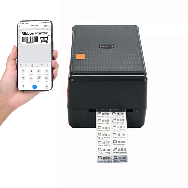Direct Thermal Transfer Desktop Barcode Label Printer HQ490 High Quality Thermal Printers for Bar Codes