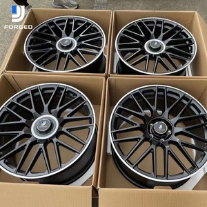 Ruedas forjadas DJJ, ruedas de aleación de malla negra personalizadas de 19 pulgadas 5X112 para <span class=keywords><strong>Mercedes</strong></span>-Benz W204 W205 C260 <span class=keywords><strong>AMG</strong></span> C63 C43 C300 - Product Image 2