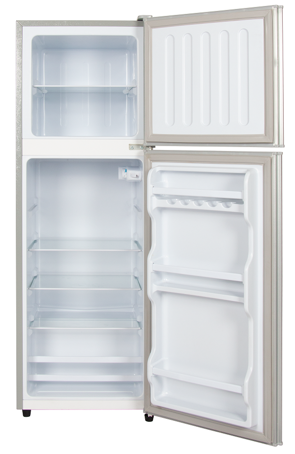 卸売屋内ガラスBCD-168棚CB温度調整トップフリーザー冷蔵庫両開きドア