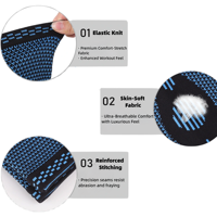 Manchon de compression élastique Manchon de bras tricoté stabilisateur flexible pour coude de tennis
