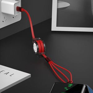 Câble de charge personnalisé 3 en 1 bleu pour téléphone USB, promotion, câble de charge rapide 1m pour entreprise - Product Image 4