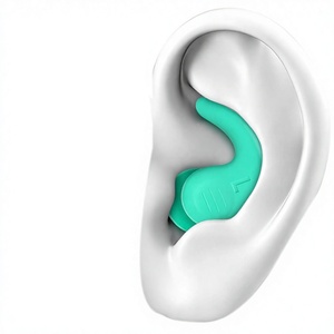 Bouchons d'oreilles en silicone réutilisables et imperméables pour adultes et adolescents de 14 ans et plus, 3 paires - Natation, surf, plongée avec tuba, douche, <span class=keywords><strong>piscine</strong></span>, plage - Product Image 1
