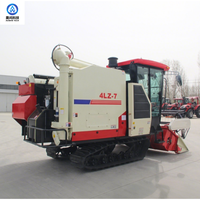 Cosechadora Combinada Tipo Oruga Multifuncional para Granos y Patatas, Equipada con Motor de 54.6kW y Tractor de 90-120HP
