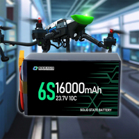 Pack de batteries Qiqi Recharge 4S/6S/12S/14S/18S 16000mAh 9000mAh Lithium-ion à état solide pour drone