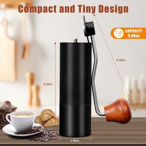 Custom Logo 420 Stainless Steel Burr Coffee Bean <b>Mill</b> Adjustable Coarseness Espresso Manual Coffee Bean Grinder - Product Image 4