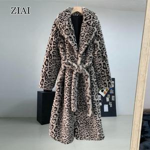 Abrigo de piel ecológico con estampado de manchas de leopardo suave de alta calidad para <span class=keywords><strong>mujer</strong></span> abrigo de piel de gran tamaño de invierno abrigo de piel sintética de leopardo de lujo - Product Image 6