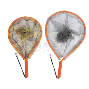 Épuisette de pêche à main flottante intégrale avec poignée en aluminium, haute flottabilité, robuste et durable - Product Image 2