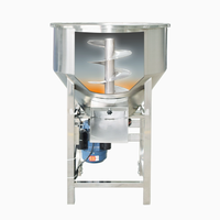 Mélangeur d'agitateur d'acier inoxydable de catégorie alimentaire d'alimentation automatique de petite entreprise pour l'engrais de poudre de granule d'alimentation de graine 220v nouveau