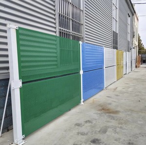 Grillage perforé en tôle d'acier galvanisé pour clôture de chantier - Product Image 4