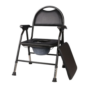 <b>Commode</b> <b>Chair</b> Carbon Steel Folding Height Adjustable For Seniors Disabled Persons Toilet <b>Chair</b> With Non Slip Design - Product Image 1