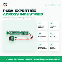 Service de fabrication de cartes de circuits électroniques (PCBA) sur mesure, assemblage de PCB, solution complète OEM/ODM, épaisseur de cuivre de 1 oz pour les consommateurs