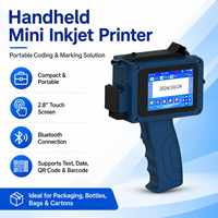 Printer Kartu Barcode Manual Genggam Baru, Pistol Inkjet Portabel Bertenaga Baterai, Penggunaan Industri Kecil