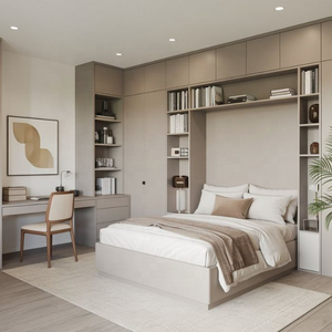 Soluzione migliore per il risparmio di spazio Premium stile moderno Premium Premium Murphy letto per bambini camera da letto per appartamento ufficio parete letto - Product Image 1