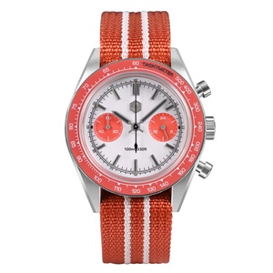 San Martin SN0116JS New <b>Chronograph</b> VK64 Quartz Watch Original Design 39.5mm Men Sports Business Dress Watches Waterproof 100m - Product Image 1