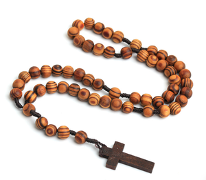 Collier chapelet en perles de la religion et du <span class=keywords><strong>christ</strong></span>, bijoux chapelet de la chaîne catholique, perle de prière musulmane islamique, chapelet tasbih - Product Image 2