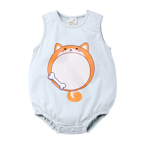 Tutine Senza Maniche Carine Unisex per Neonati <span class=keywords><strong>in</strong></span> <span class=keywords><strong>Maglia</strong></span> Stampata <span class=keywords><strong>di</strong></span> <span class=keywords><strong>Cotone</strong></span> 0-12 Mesi Abbigliamento Estivo per Neonati 2026 - Product Image 5