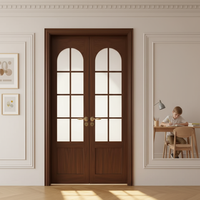 Portes intérieures/extérieures en bois massif polymère Kabo minimalistes avec isolation acoustique pour les applications de hall, de salle de bain et d'entrepôt