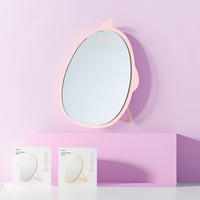 Miroir de maquillage rond réglable double face avec organisateur, Gmgaic, mignon, dessin animé, animal, haute apparence, couleur personnalisée exquise