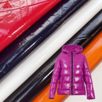 Vestes pour filles 100% taffetas en nylon ripstop avec revêtement en PU brillant Technique tissée 380T Excellente sensation de lavage des mains pour les vêtements