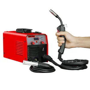 Mini soldador portátil con Gas CO2, 110V/220V, MMA/MIG/TIG /Arc, inversor IGBT, Ac Dc, máquina de soldadura de Unión secundaria sin aire