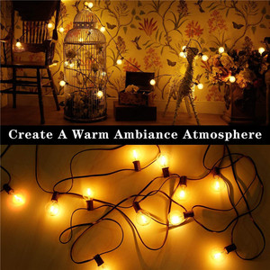Ngoài trời không thấm nước vườn Edison phong cách ánh sáng 25ft 50ft 100ft G40 Globe String Lights với chúng tôi và Anh cắm - Product Image 5