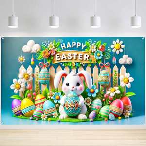 Hot Sale Waterproof Thanksgiving Polyester <b>Banner</b> Custom Print for Autumn Harvest Family Gathering Yard Home Decor - Product Image 6