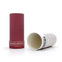 Tube en carton recyclable personnalisé vide pour baume à lèvres 15ml 30ml 50ml 75g et emballage de stick déodorant à poussoir