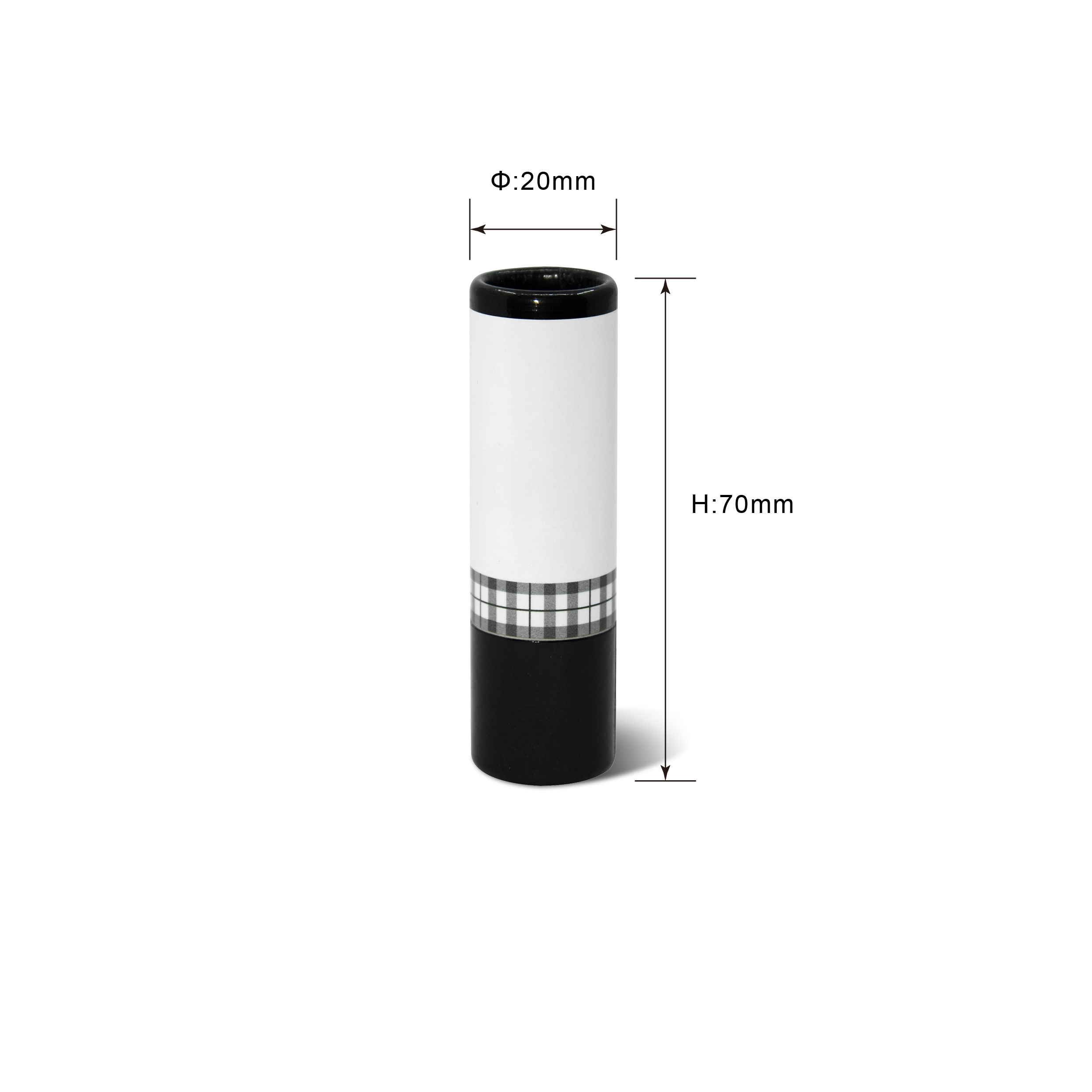 Cylindrical Biodegradable Paper Tubes Hotstamping Embossed Debossed