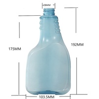Xypackaging 500ml 16oz bouteilles d'emballage de pulvérisation de pulvérisateur à gâchette en plastique rpet bleu vide