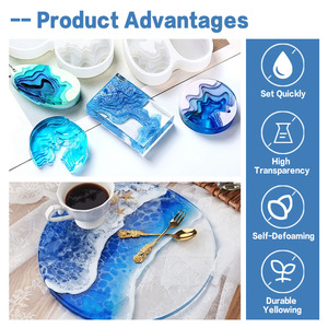 Nhựa Epoxy tự khử bọt cao cấp 800kg, tỷ lệ pha trộn 3:1, cứng, trong suốt, dùng cho xây dựng, dự án DIY, xuất khẩu - Product Image 2