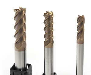 4 Square <strong>Nose</strong> <strong>End</strong> <strong>Mill</strong> Carbide TiSiN Coated 10MM Cutting Edge Milling Cutter for CNC Machining Center HRC55 OEM/ODM Support - Product Image 2