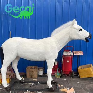 1:1 Lifelike Fur Animal Resin Specimen Horse Ornament Play House Sound Customizable Indoor Commercial Use ISO GECAI GC 002 - Product Image 3